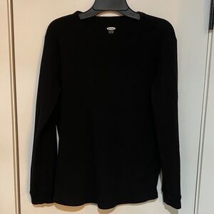 Old Navy Black thermal Knit Top